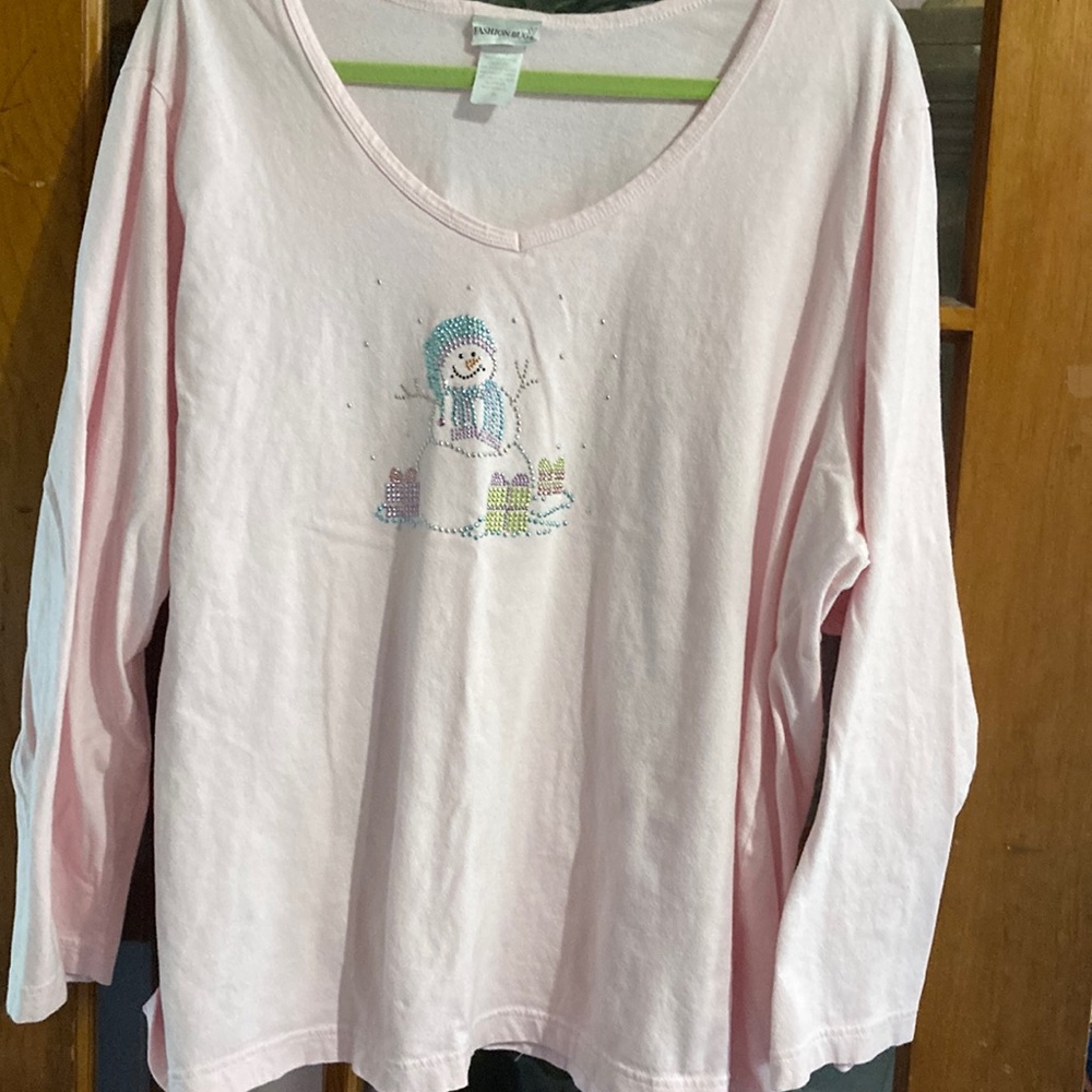 Snowman shirt size 3X